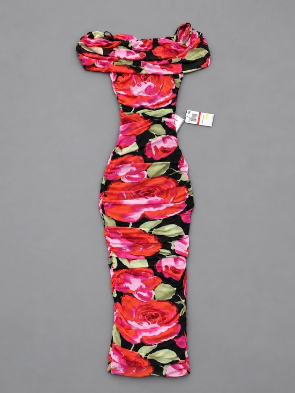 B Darlin Floral Ruched Bodycon Dress – XS – NWT